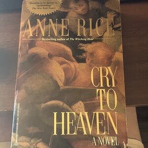 Cry to Heaven Anne Rice 1982 edition large paperback